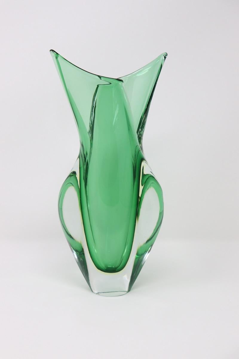 20th Century Italian Murano Artistic Glass Vase by Flavio Poli for Seguso, 1960s For Sale 1