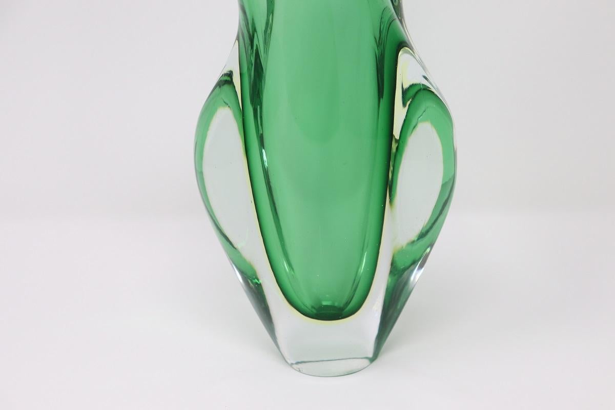 20th Century Italian Murano Artistic Glass Vase by Flavio Poli for Seguso, 1960s For Sale 2