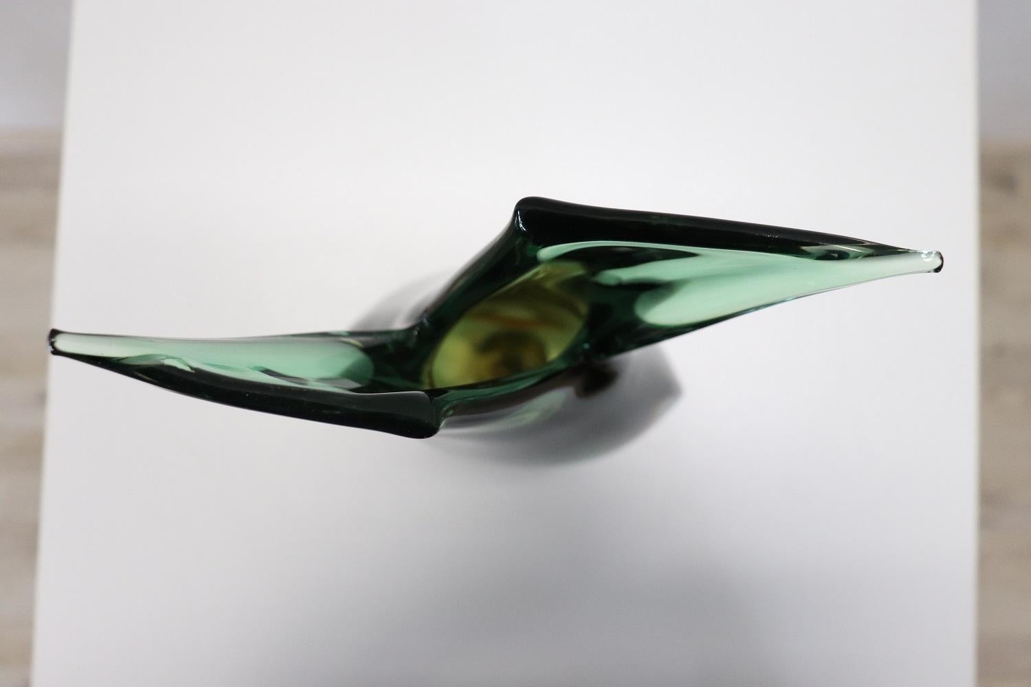 20th Century Italian Murano Artistic Glass Vase by Flavio Poli for Seguso, 1960s 4