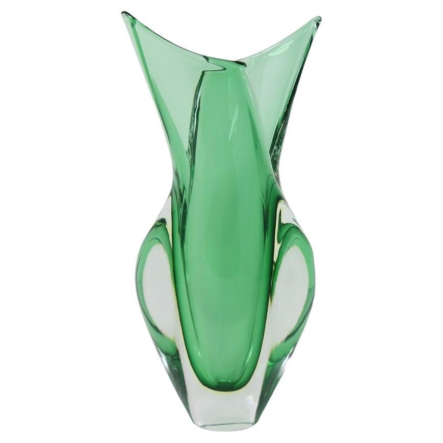 20th Century Italian Murano Artistic Glass Vase by Flavio Poli for Seguso, 1960s For Sale