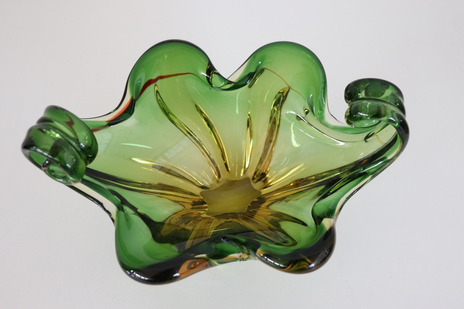 20th Century Italian Murano Artistic Glass Vase or Pocket Emptier, 1960s 1