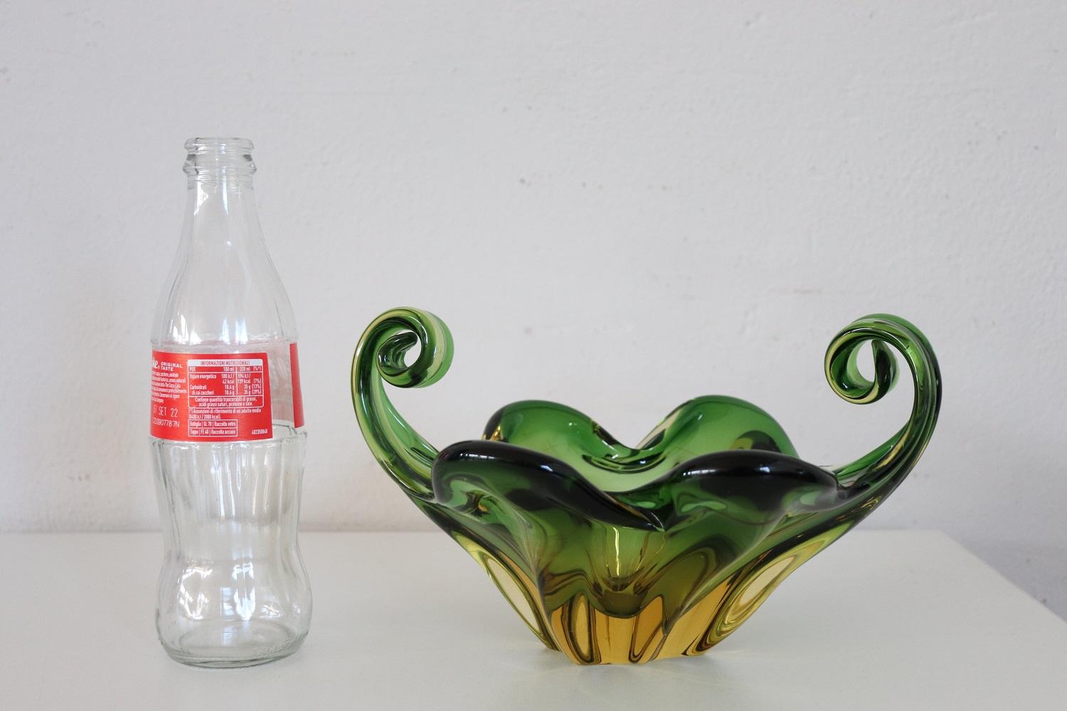20th Century Italian Murano Artistic Glass Vase or Pocket Emptier, 1960s 4