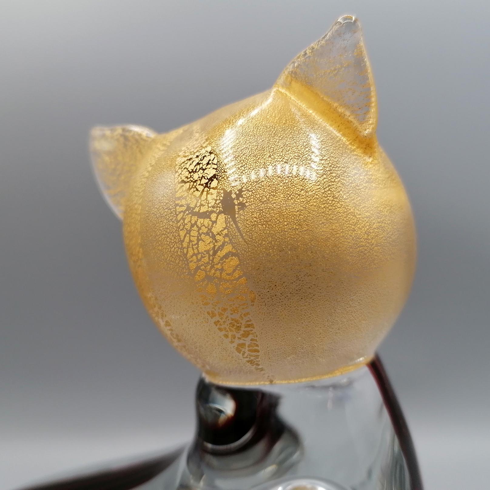 20th Century Italian Murano Glass Cat 4