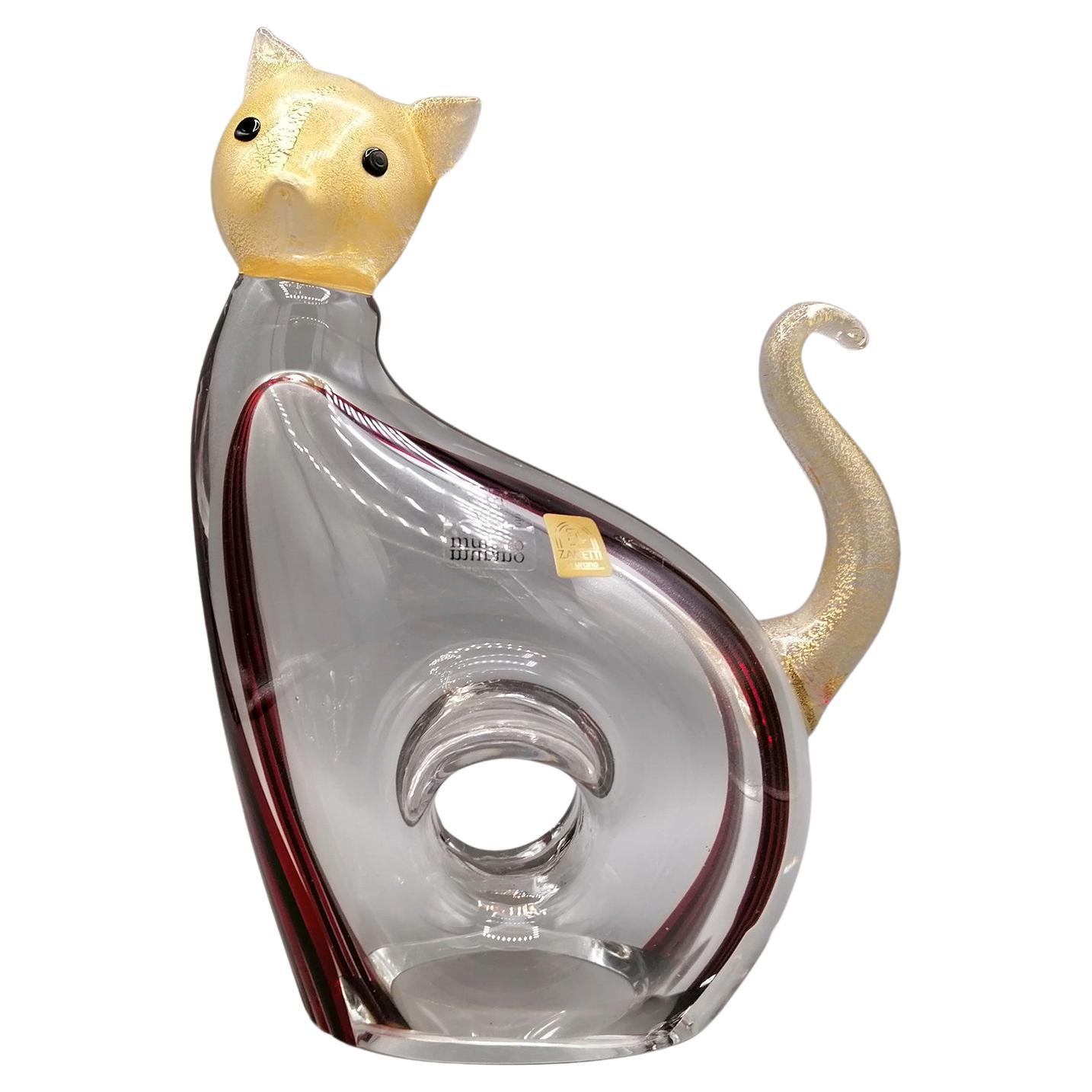 20th Century Italian Murano Glass Cat