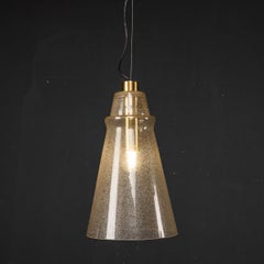 20th Century Italian Murano Glass Cone Shaped Pendant Light, c.1970