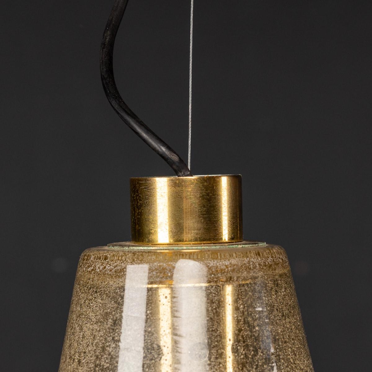 20th Century Italian Murano Glass Cone Shaped Pendant Light, c.1970 For Sale 5