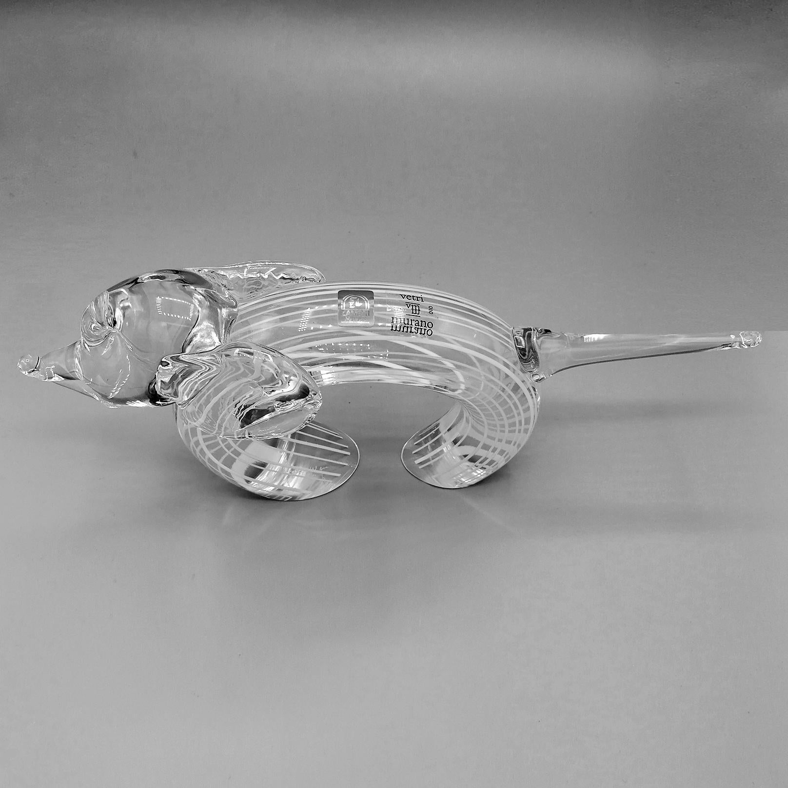 20th Century Italian Murano Glass Dog  12