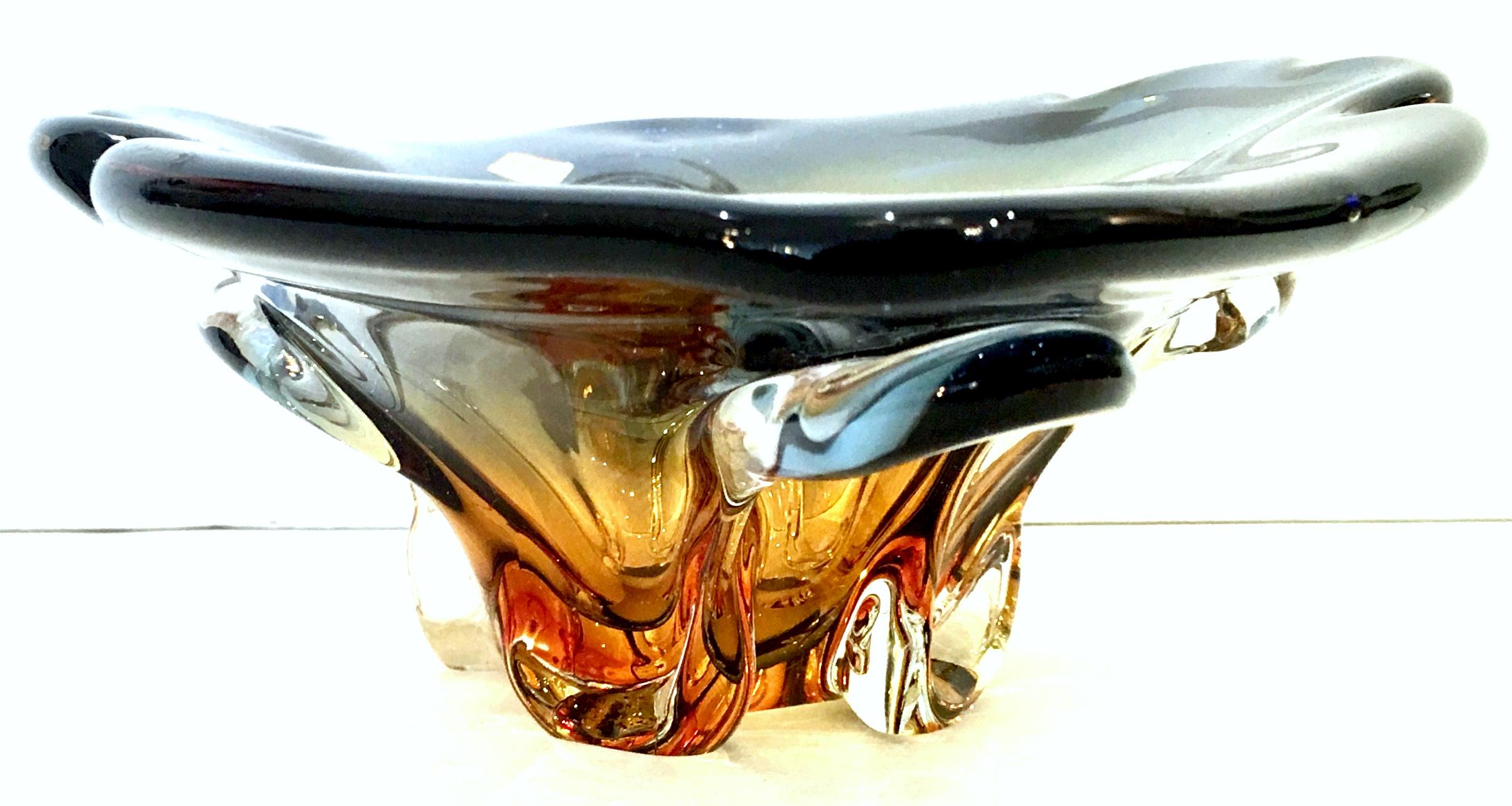 20th Century Italian Murano Glass Organic Modern Bowl 2