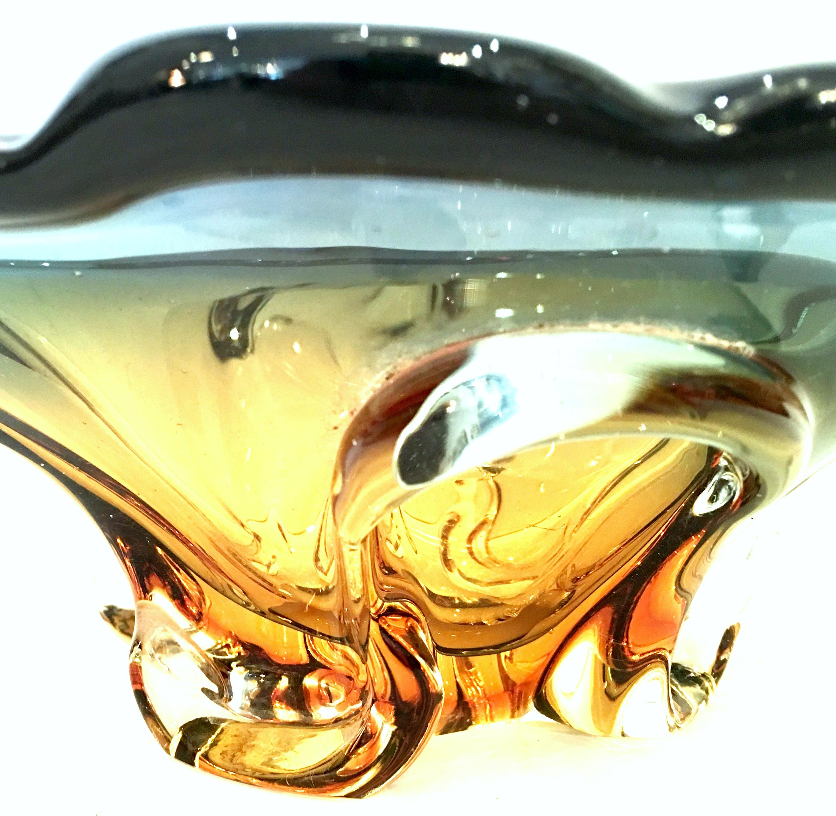 20th Century Italian Murano Glass Organic Modern Bowl 3