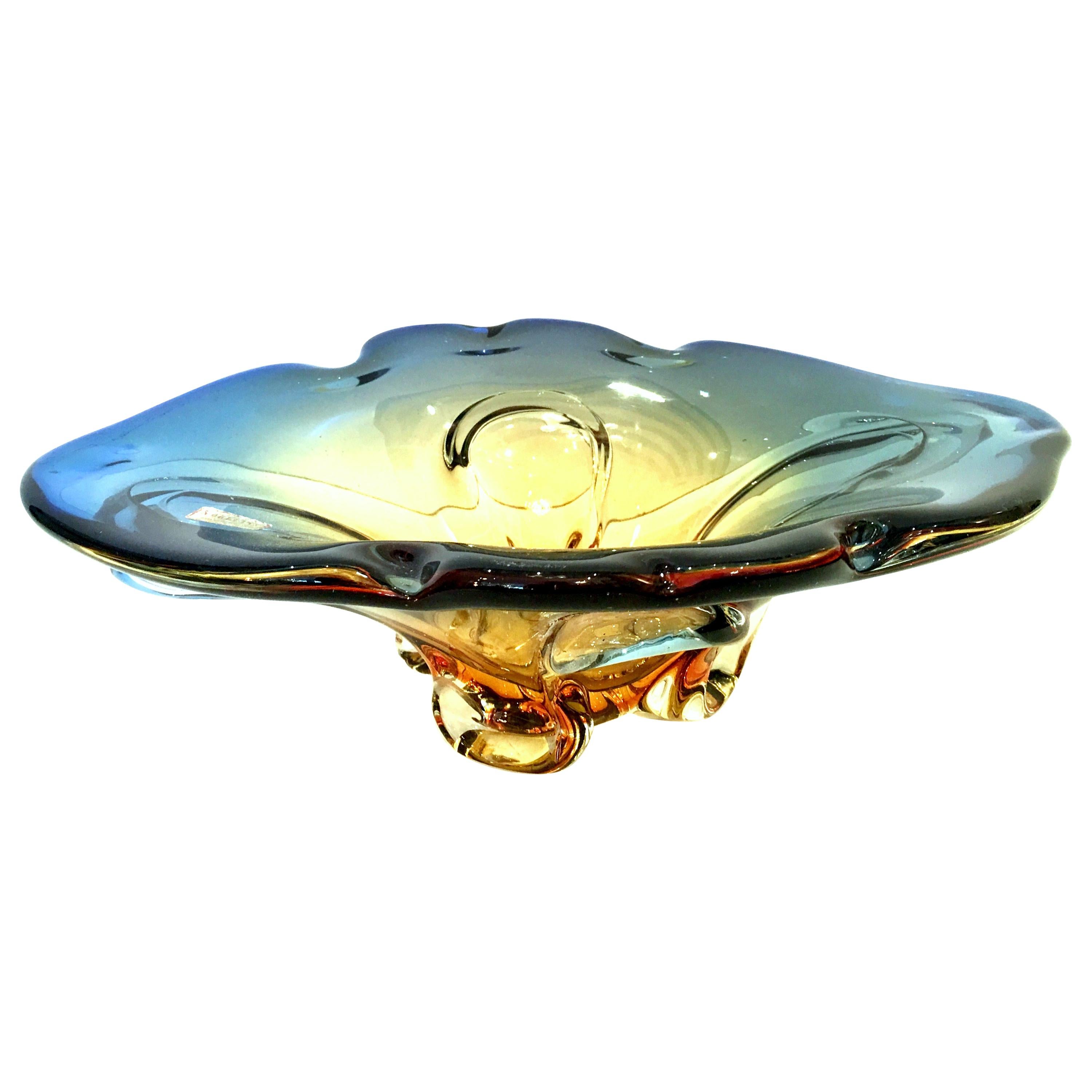 20th Century Italian Murano Glass Organic Modern Bowl