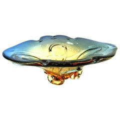 20th Century Italian Murano Glass Organic Modern Bowl