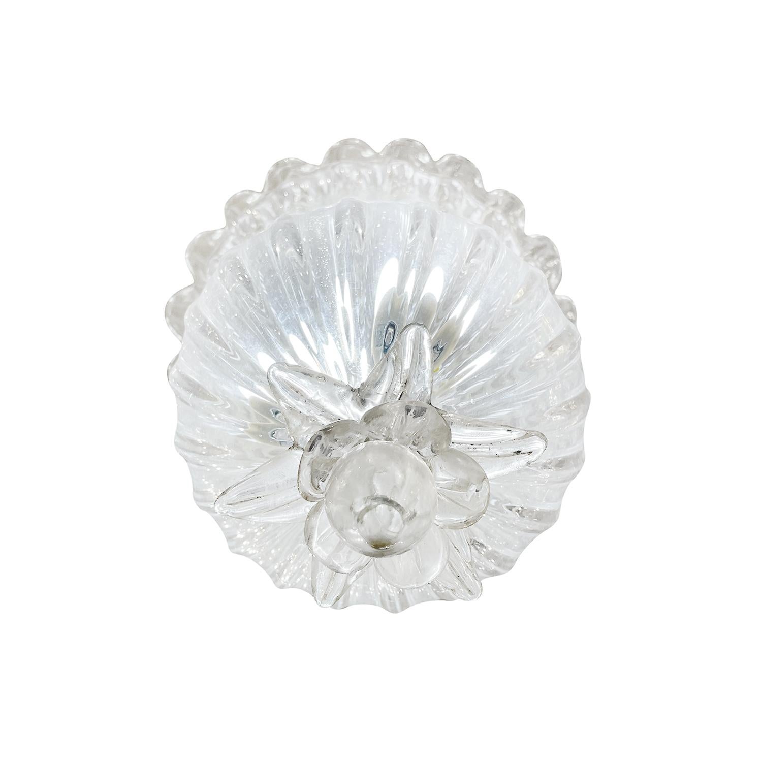 20th Century Italian Murano Glass Pendant, Chandelier by Seguso Vetri D’Arte For Sale 1