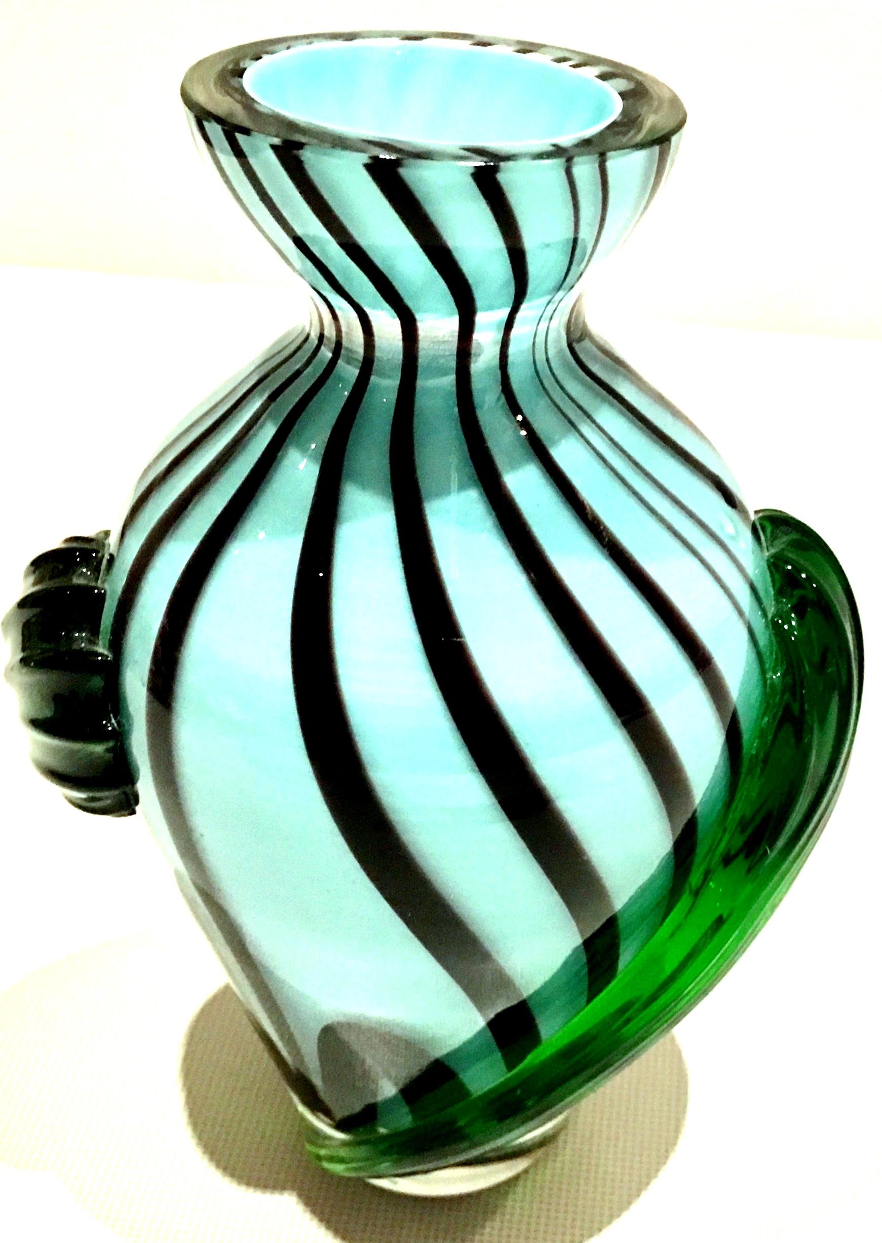 20th Century Italian Murano Glass Pinwheel Bud Vase 3