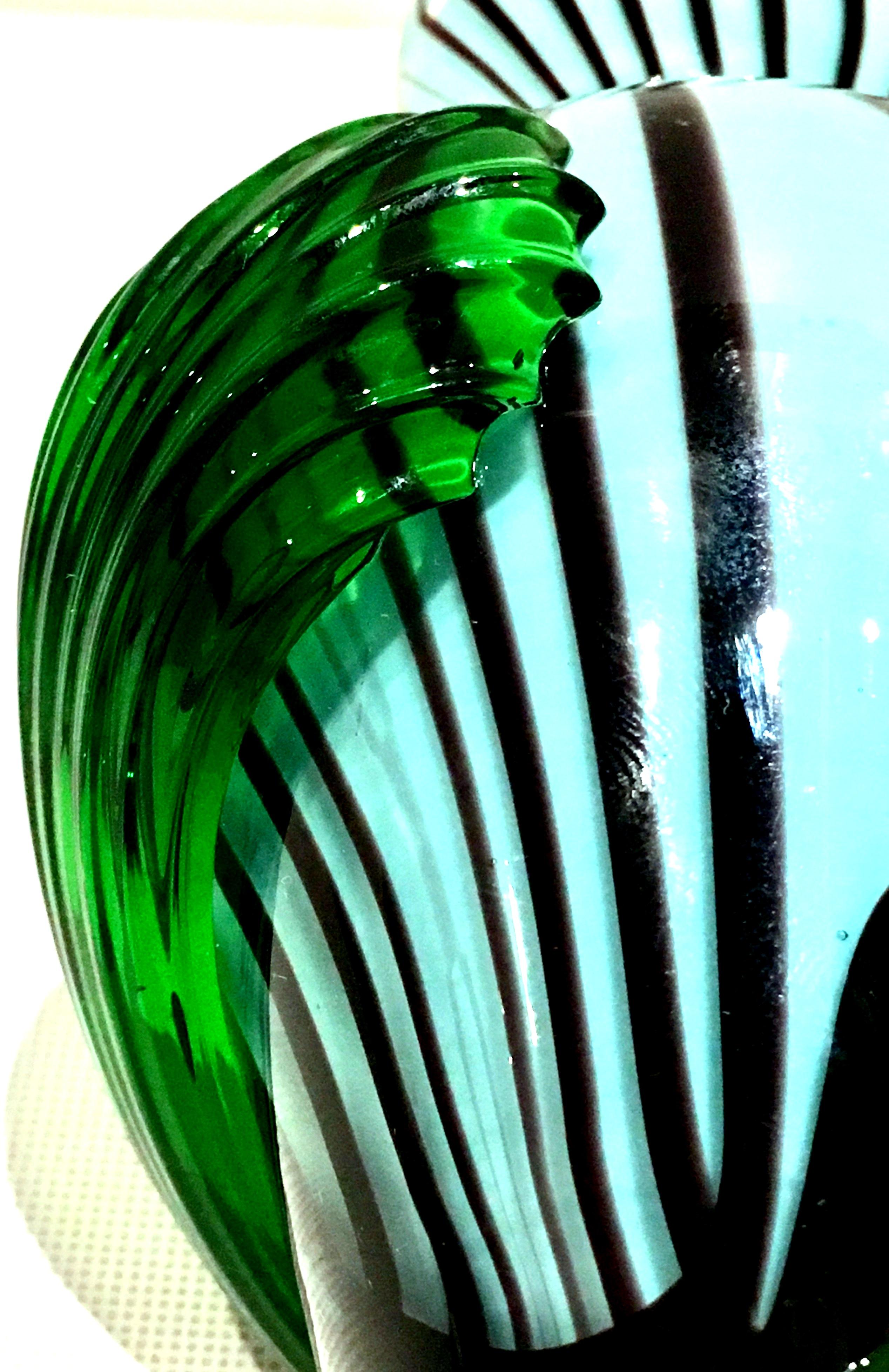 20th Century Italian Murano Glass Pinwheel Bud Vase 5