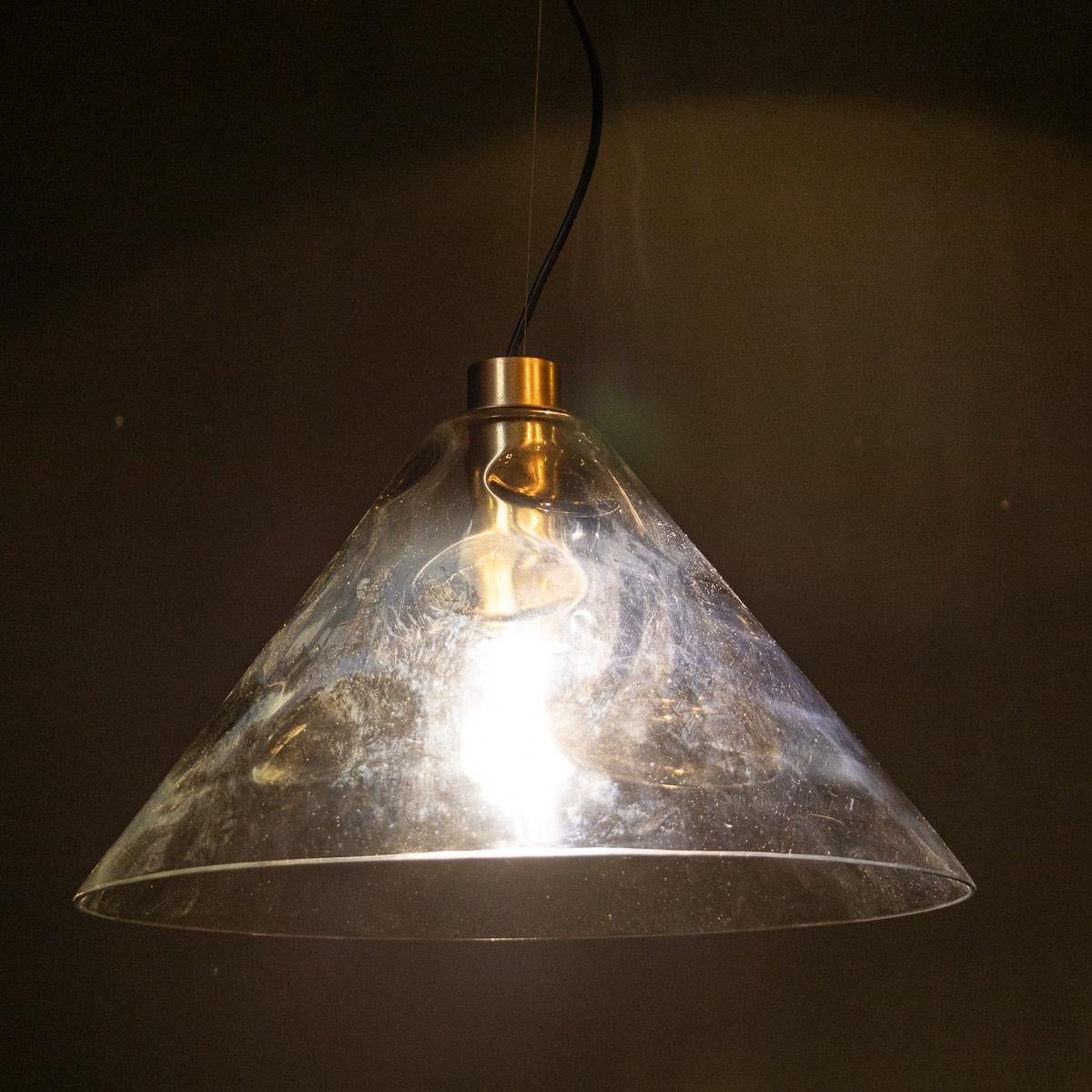 20th Century Italian Murano Glass Polka Dot Pendant Light, c.1970 For Sale 1