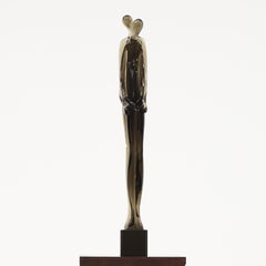 20th Century Italian Murano Glass Sculpture of a Couple by Pino Signoretto