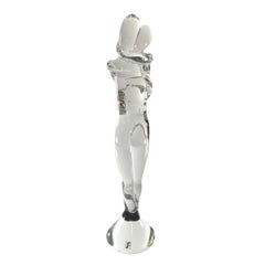 Sculpture italienne d'un couple en verre de Murano du 20ème siècle par Seguso Vetri d'Arte