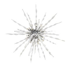 Late 20th C Italian Murano Glass Sputnik Light in the Style of Barovier & Toso