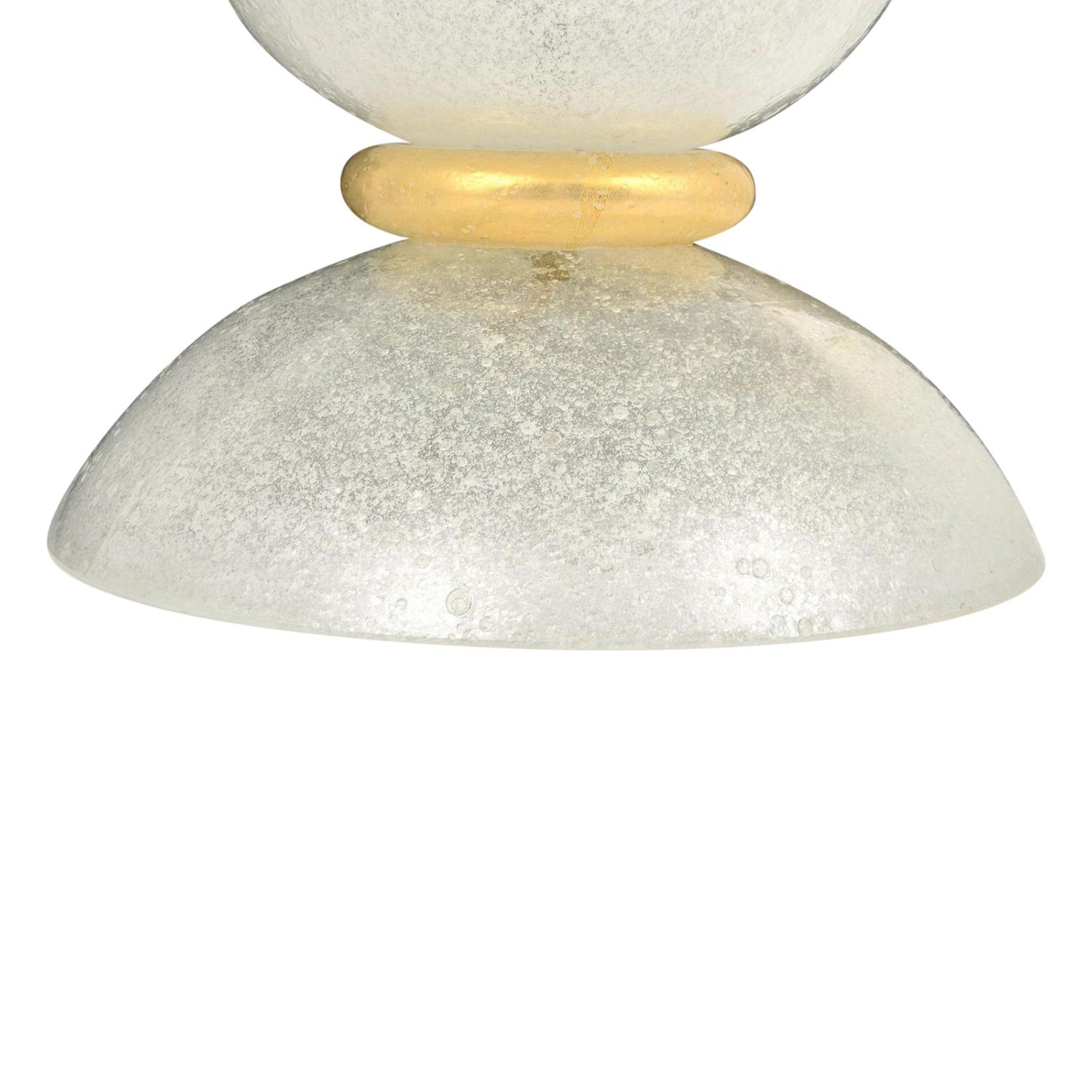 Hand-Crafted 20th Century Italian Murano Glass Table Lamps in the Style of Alfredo Barbini For Sale