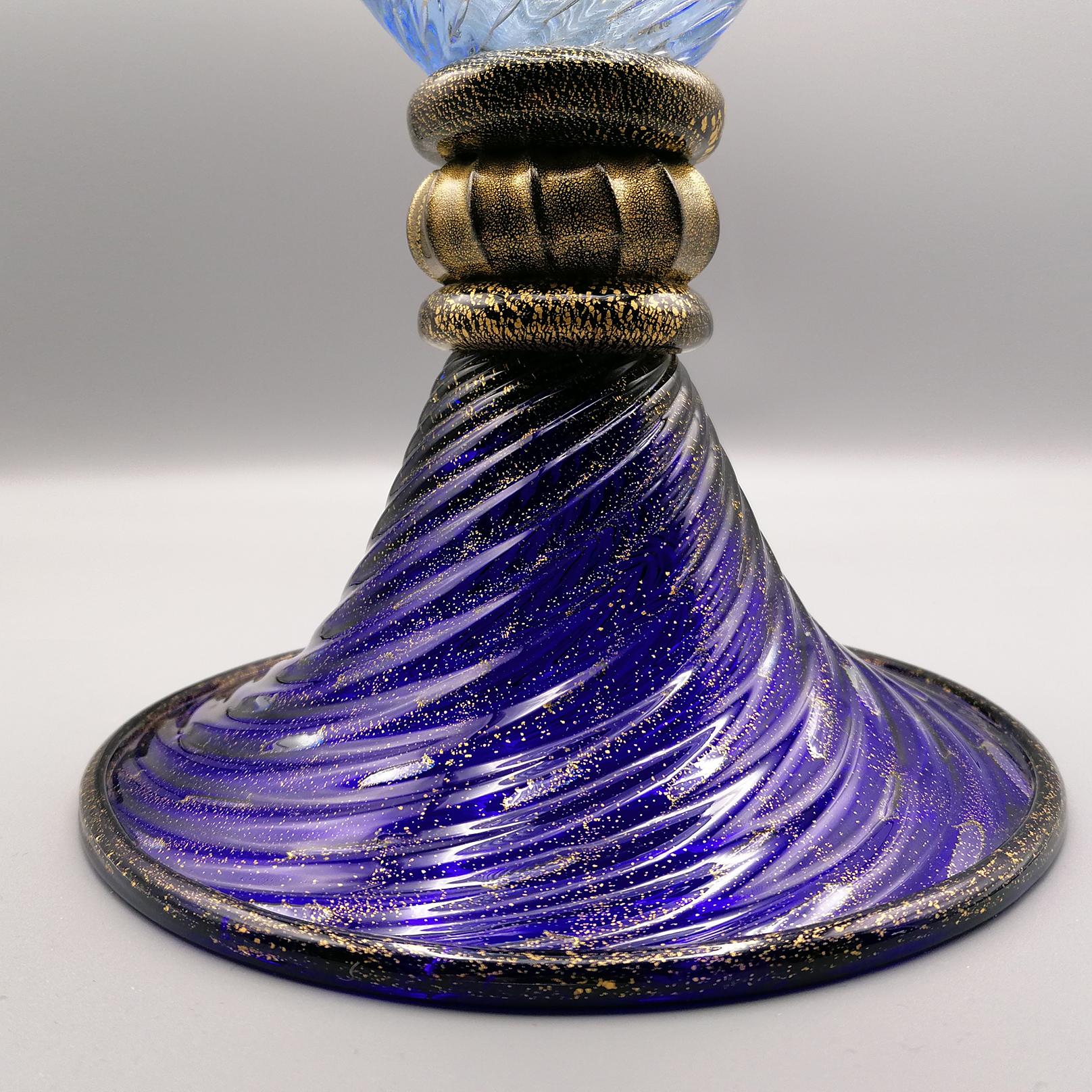 Vase aus italienischem Muranoglas des 20. Jahrhunderts 2