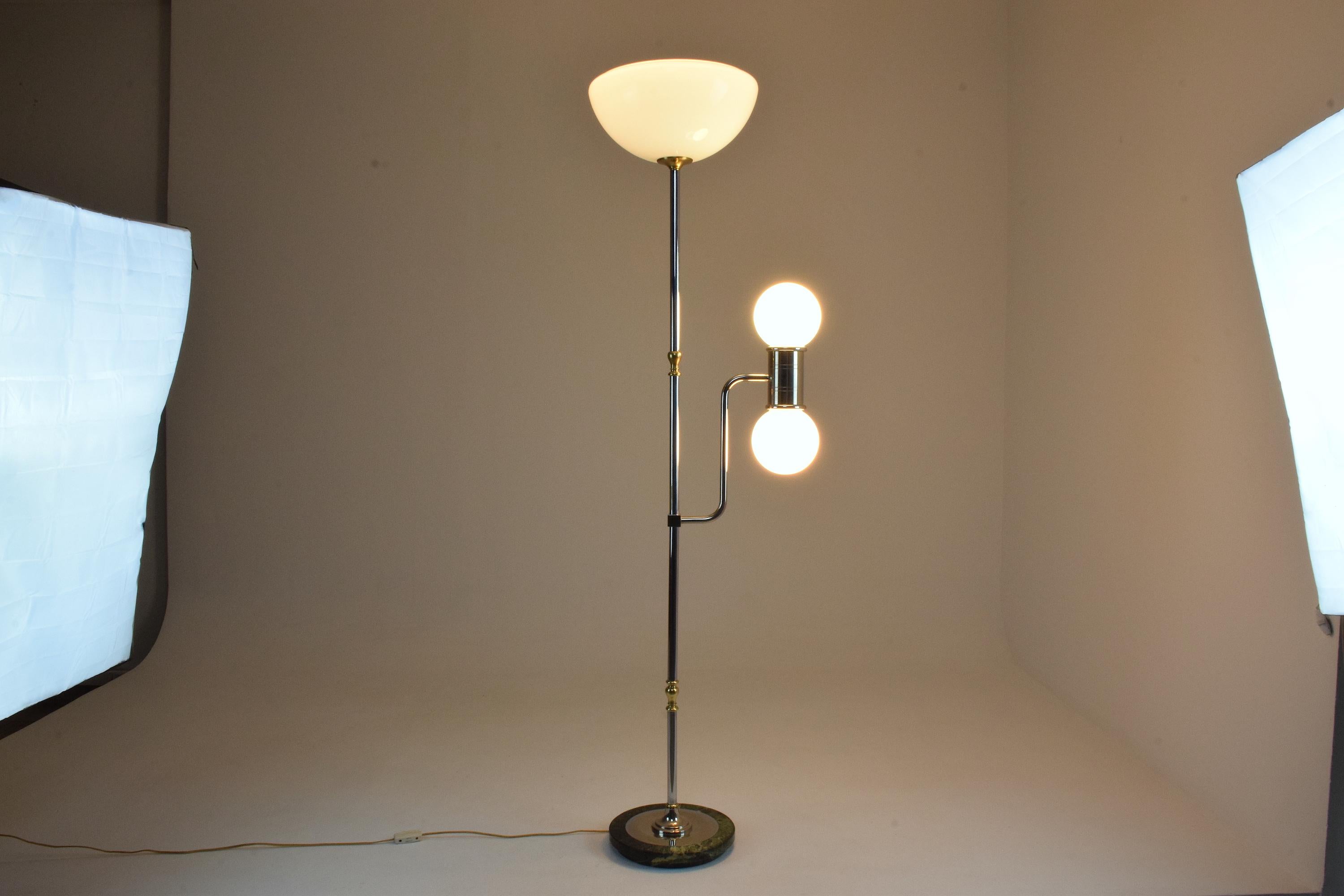 20th Century Italian Murano Marble Floor Lamp, 1960s In Good Condition In Paris, FR