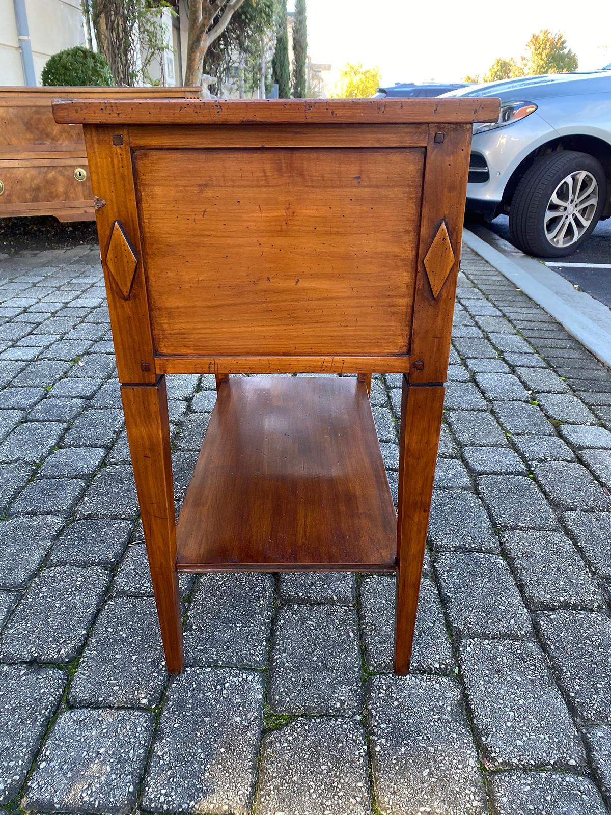 20th Century Italian Neoclassical Side Table with Three Drawers and Lion Pulls 6