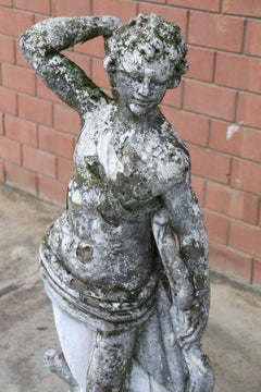 20th Century Italian Neoclassical Stone Garden Statue