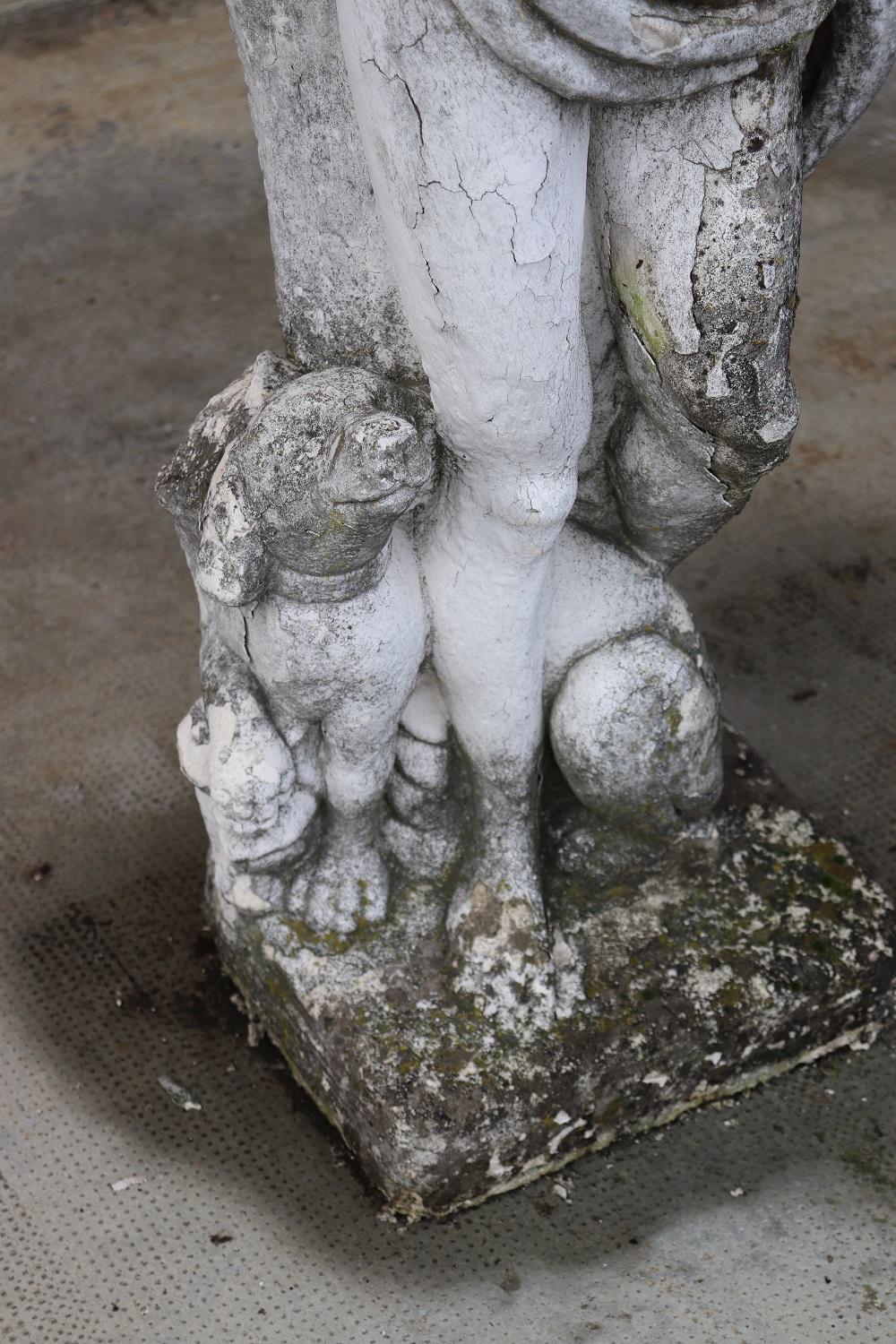 20th Century Italian Neoclassical Stone Garden Statue 2