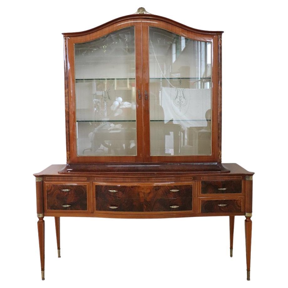 Vitrine italienne du 20e siècle de style néoclassique