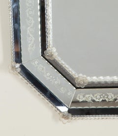 20th Century Italian Octagonal Venetian Mirror