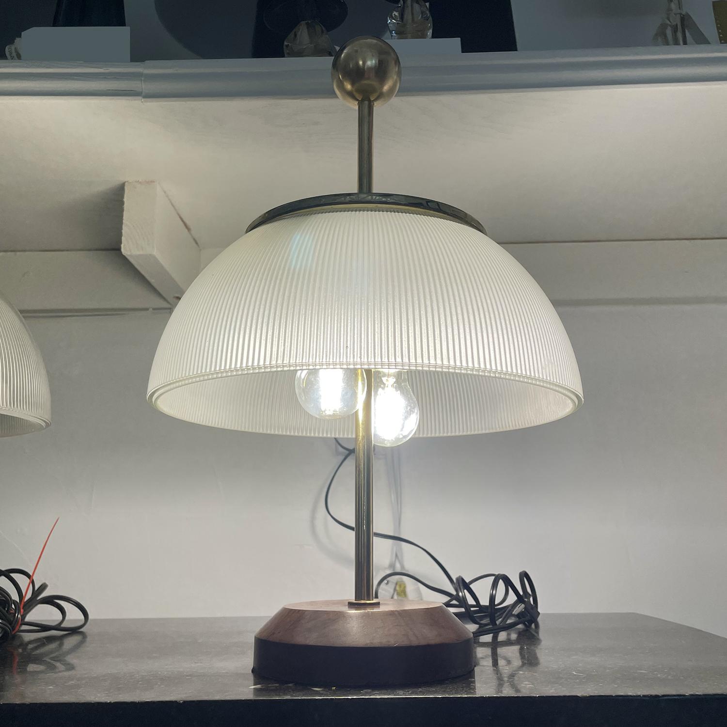 20th Century Italian Pair of Alfa Glass Table Lamps by Artemide & Sergio Mazza For Sale 6