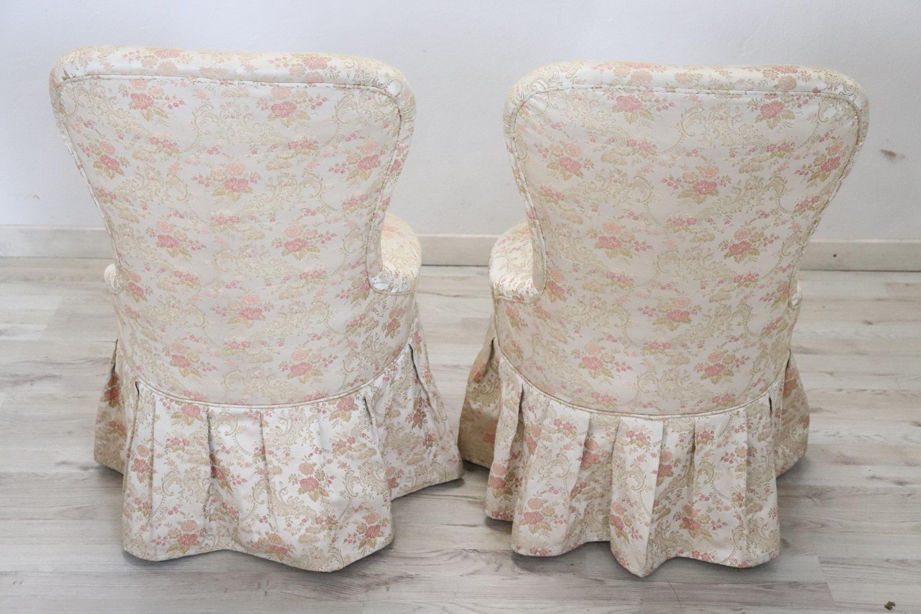 Mid-20th Century 20th Century Italian Pair of Armchairs