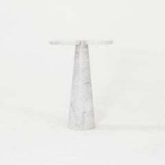 20th Century Set of Two Italian Carrara Marble Side Tables by Angelo Mangiarotti