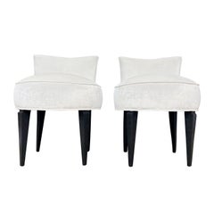 20th Century Italian Pair of Dresser Chairs in the Style of Malatesta & Masson