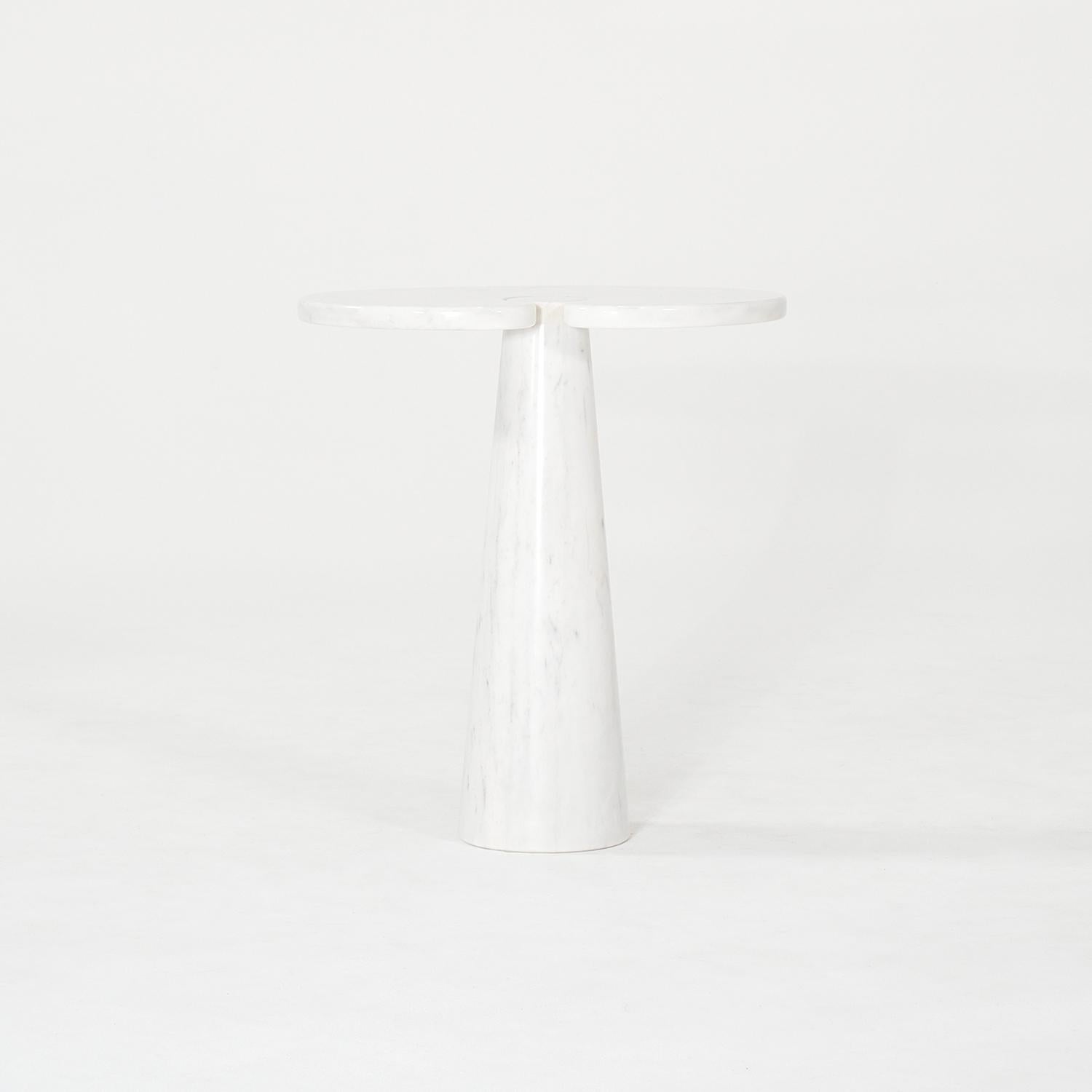Mid-Century Modern Paire de tables d'appoint italiennes en marbre du 20ème siècle par Angelo Mangiarotti & Skipper en vente