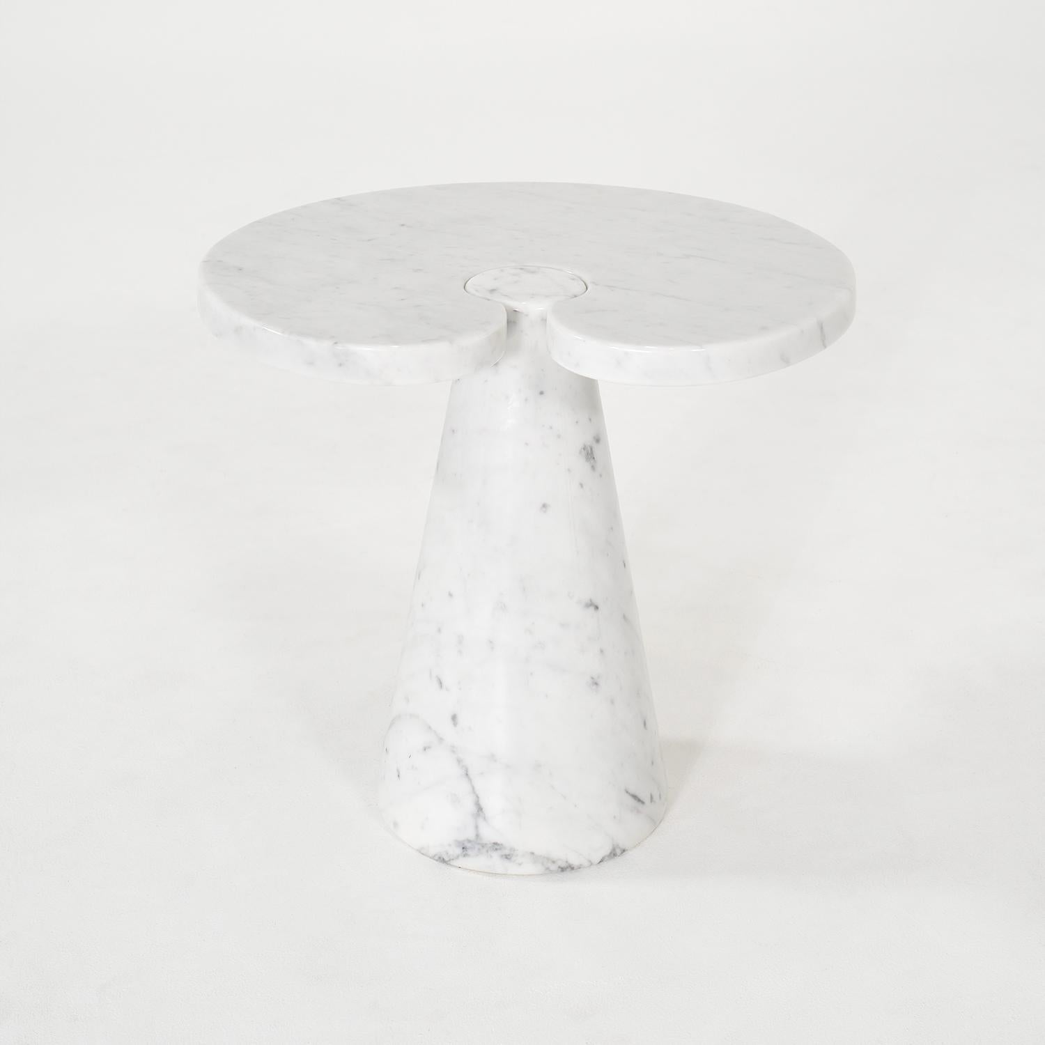 20th Century Italian Pair of Marble Side Tables - The Eros by Angelo Mangiarotti For Sale 6