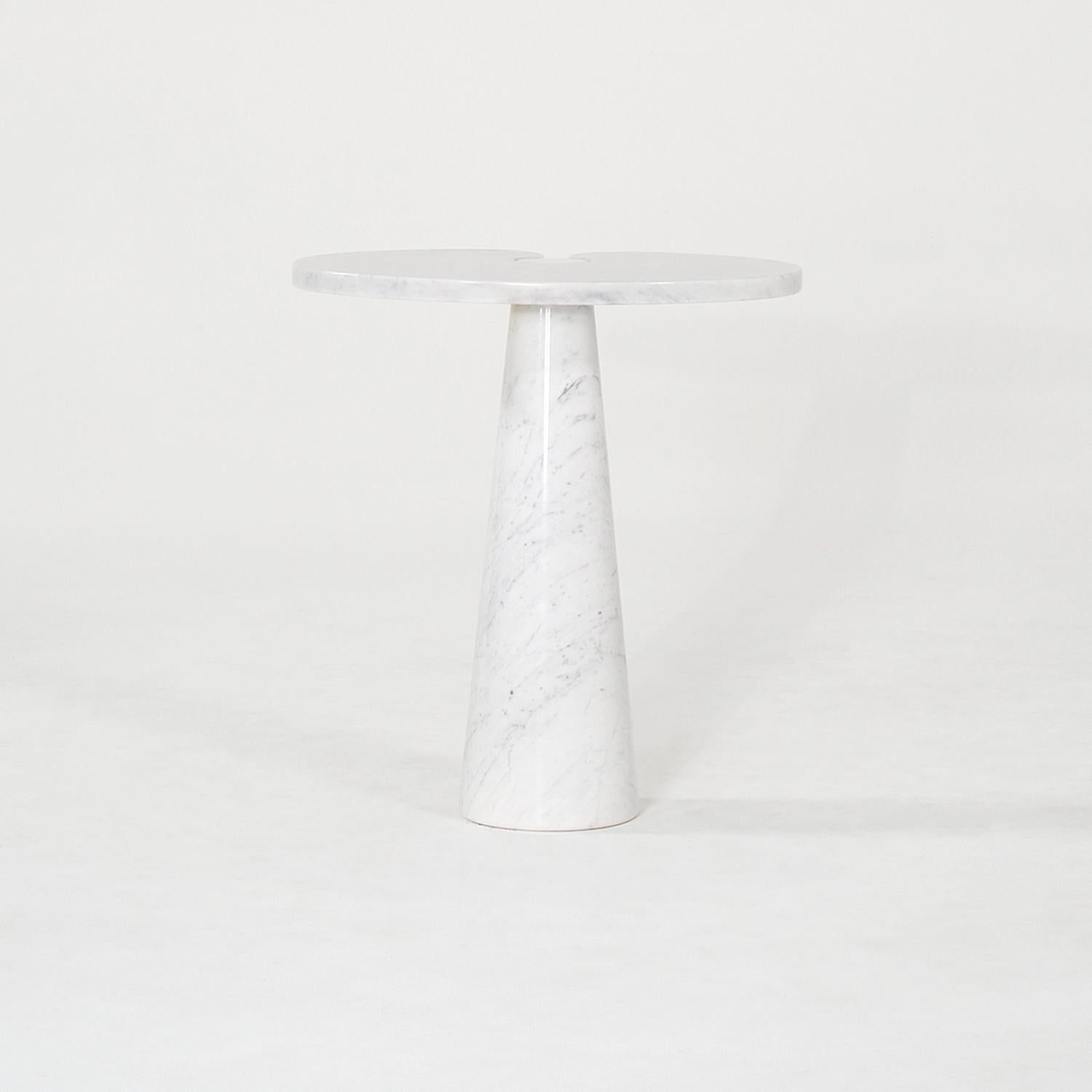 20th Century Italian Pair of Marble Side Tables - The Eros by Angelo Mangiarotti In Good Condition For Sale In West Palm Beach, FL