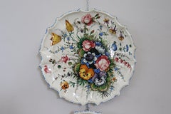 20th Century Italian Pair of Painted Ceramic Plats by Antonio Zen Nove