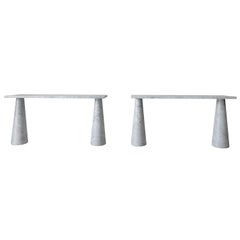 1960s Vintage Italian Console Tables by Angelo Mangiarotti