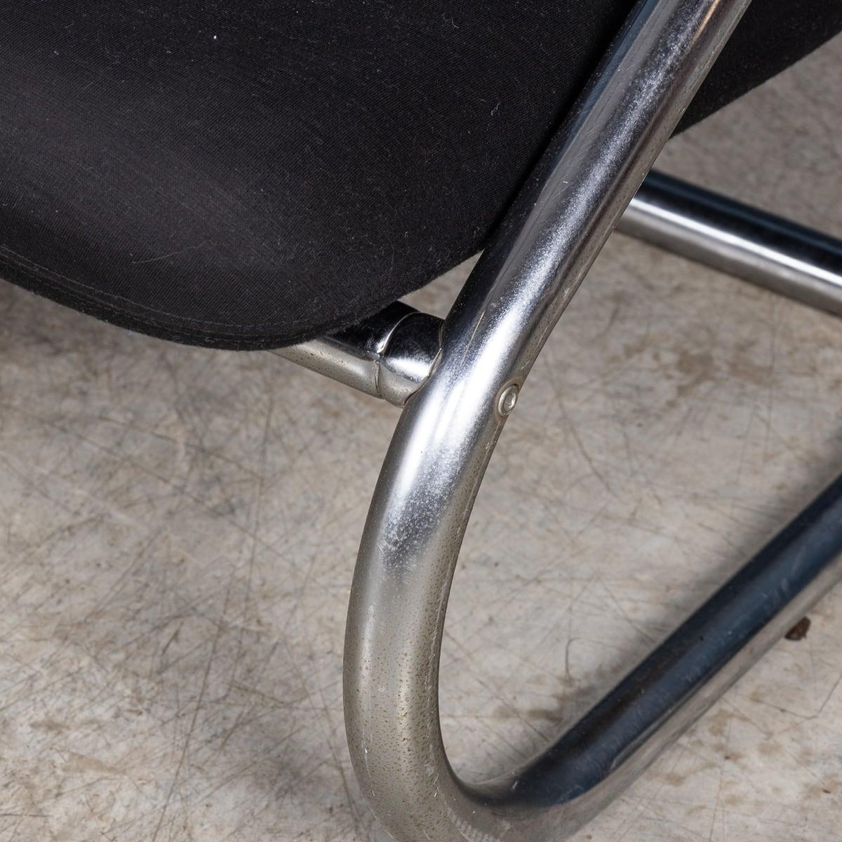 Paire de chaises longues italiennes du 20ème siècle avec cadre tubulaire, vers 1980 en vente 6