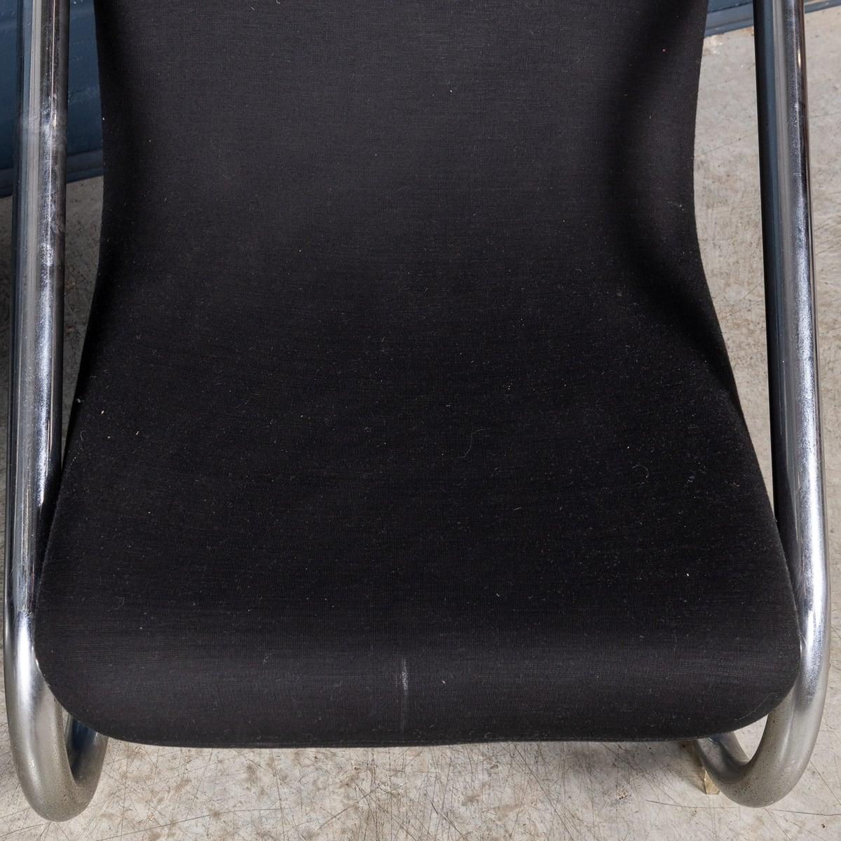 Paire de chaises longues italiennes du 20ème siècle avec cadre tubulaire, vers 1980 en vente 3