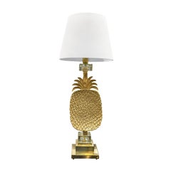 20th Century Italian Pair of Vintage Pineapple Murano Glass Table Lamps