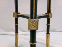 20th Century Italian Pedestal Planter Neoclassical Style in Lacquered Wood