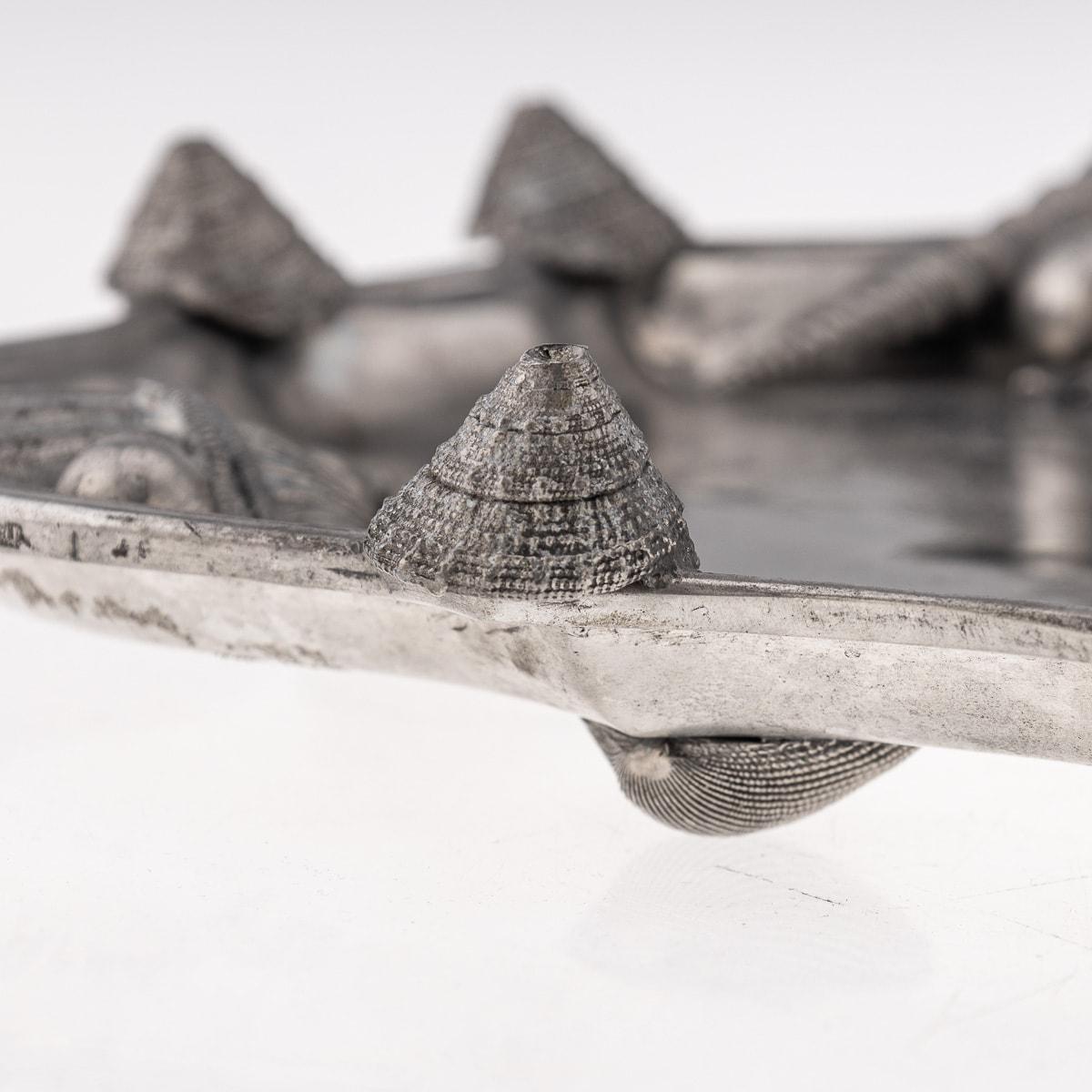 Plat à fruits de mer et caviar en étain italien du 20ème siècle par Piero Figura pour Atena en vente 10