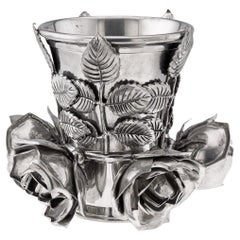 20th Century Italian Pewter Wine Cooler By Piero Figura For Atena