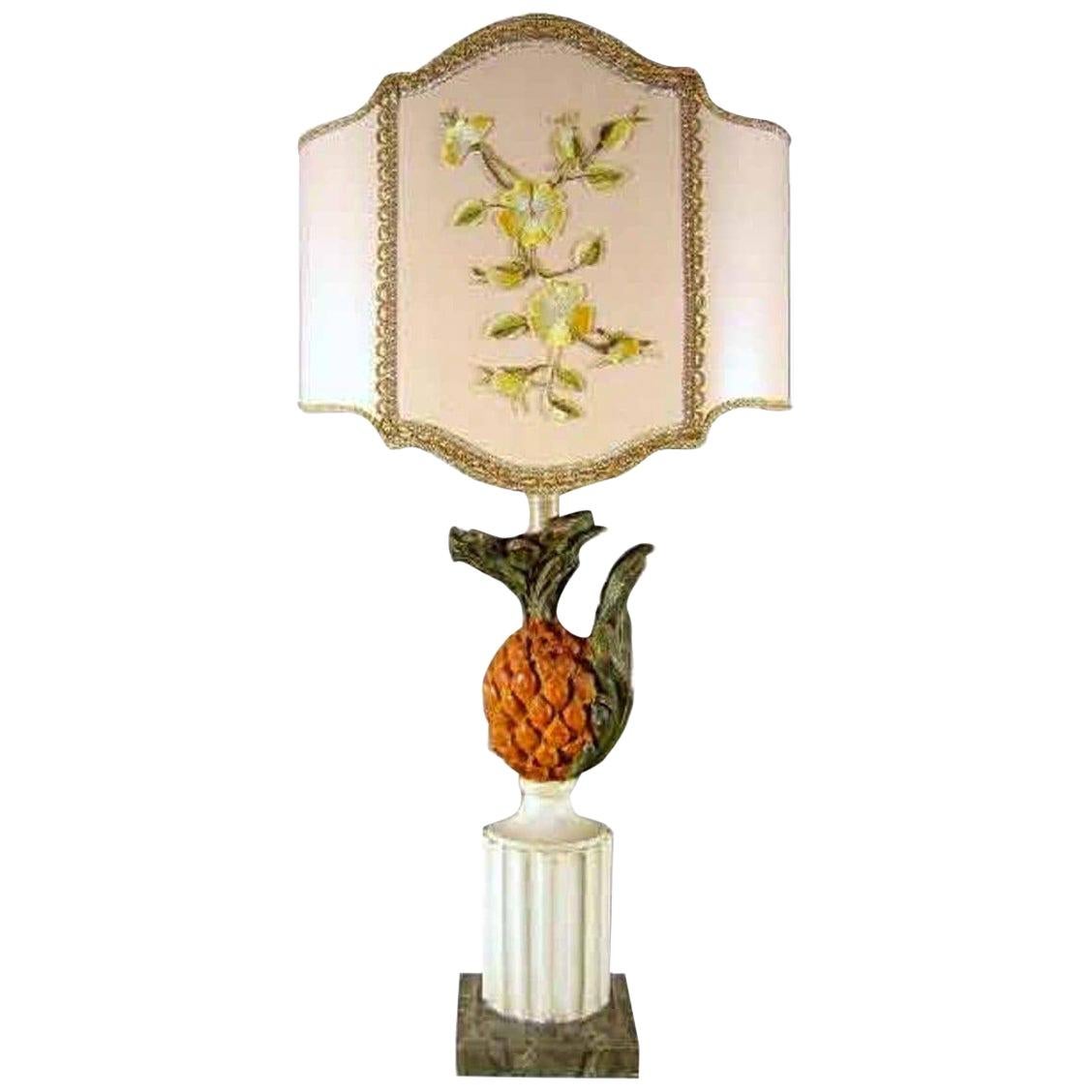 20th Century Italian Pineapple Lamp Base from Tuscany