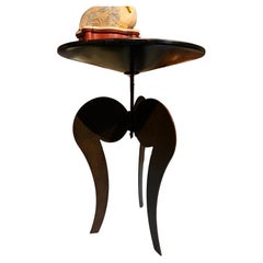 20th Century Italian Post Modern Adjustable Metal Side Tables by Sergio Terzani
