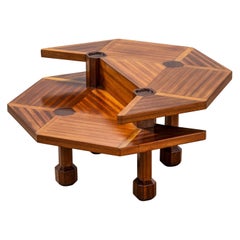 20th Century Italian Prod. Coffee Table in Wood with double top '60s