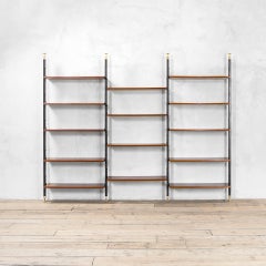 20th Century, Italian Production Wall Bookcase with adjustable shelves, 60s