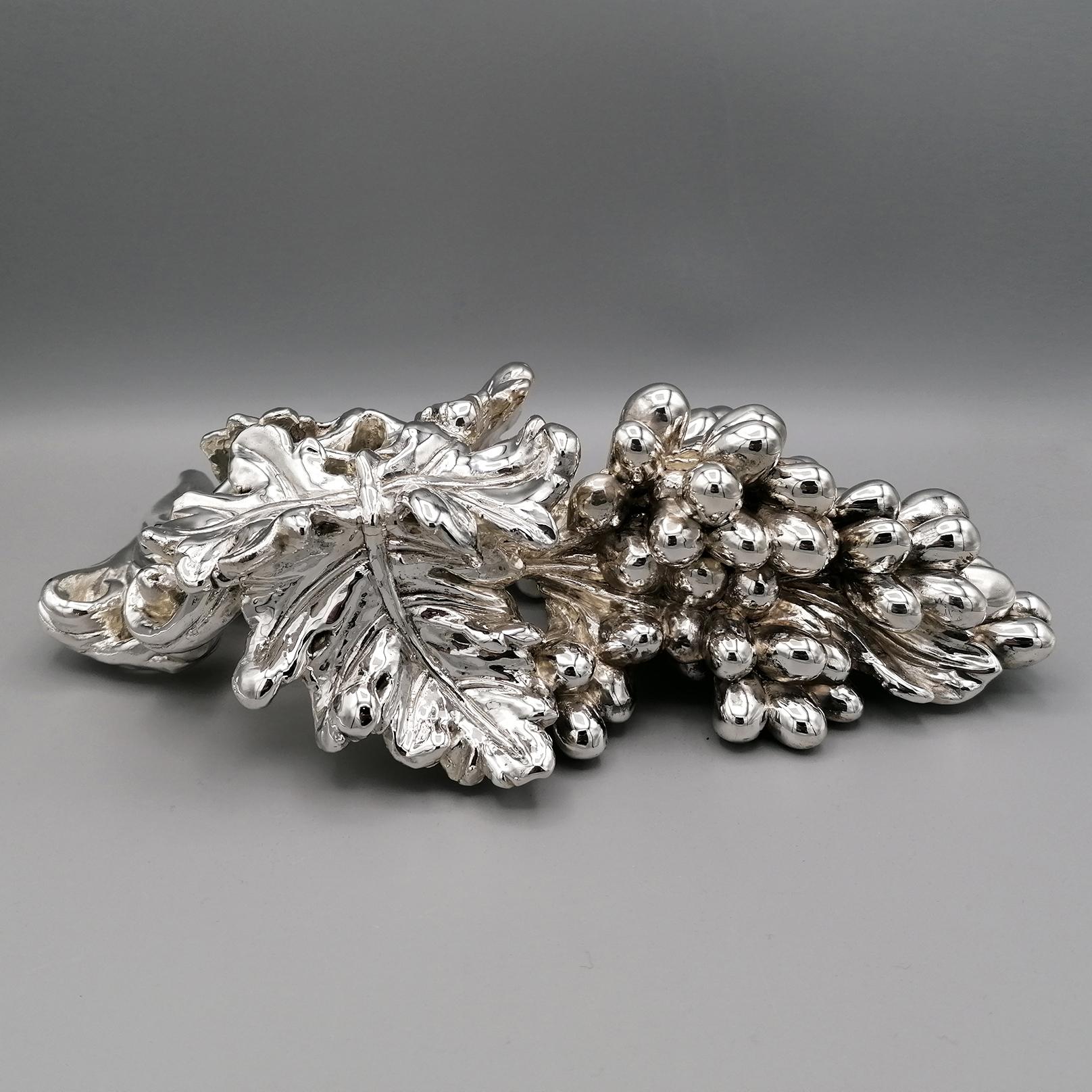 Other 20th Century Italian Pure 990 Silver Grape Bunch For Sale